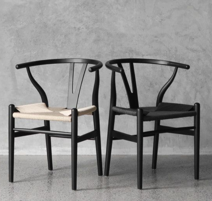 Silla Wishbone Black